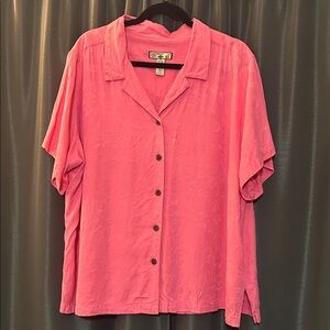 Caribbean Joe Pink Button-Down Shirt